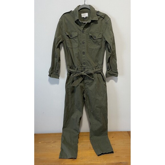 CURRENT/ELLIOTT The Mele Coverall (Agave) Women's Jumpsuit Size 1 Modest Modern - Picture 1 of 14